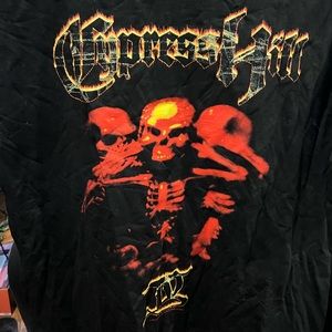 Vintage 1998 Cypress Hill IV Pit Leaf Check Mate Band Tee Cotton T-shirt Giant